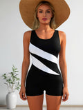 AZURE TIDE Women's Swimsuit: Antarctic Snow-Capped Peaks
