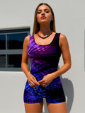 AZURE TIDE Women's Swimsuit, Antarctic Volcano Style