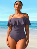AZURE TIDE Women's Swimsuit, Antarctic Volcano Style 002